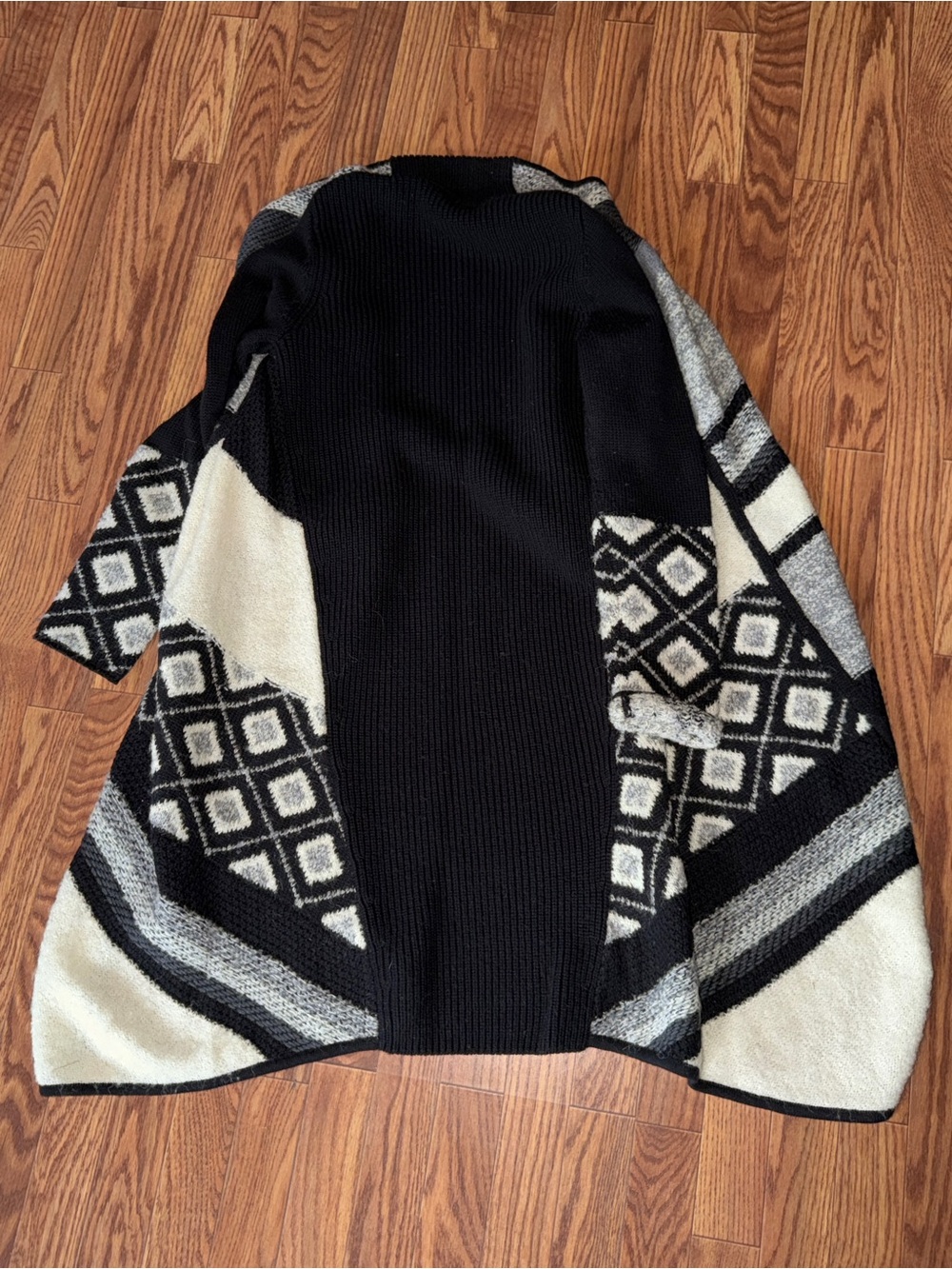 Vince Wool Alpaca Open Front Drape Cardigan Sweater - Style V286876147 - Picture 3 of 6